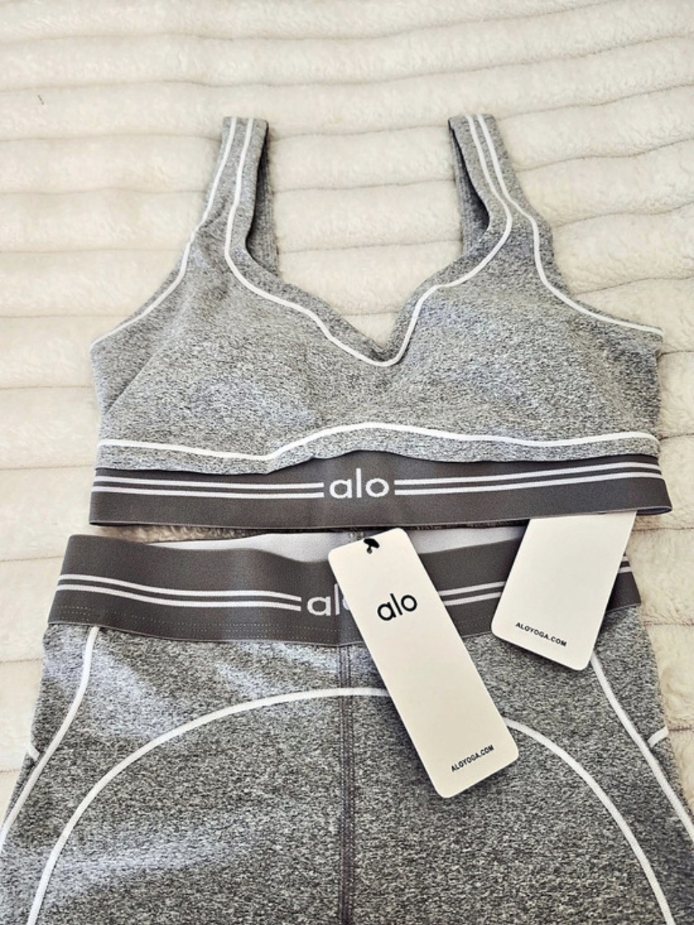 alo Gray Athletic Set Jumpsuit Size M